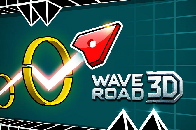Wave Road 3D neon racing road screenshot